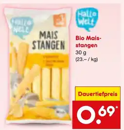 Netto Marken-Discount Hallo Welt Bio Maisstangen Angebot