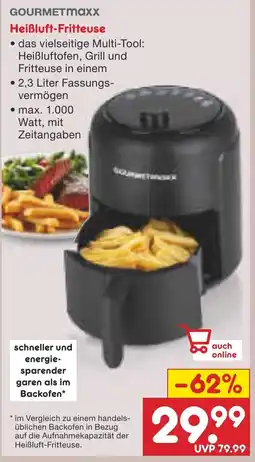 Netto Marken-Discount GOURMETmaxx Heißluft-Fritteuse Angebot