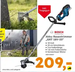 Globus Baumarkt Bosch akku rasentrimmer „grt 18v-33“ Angebot