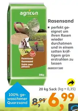 Globus Baumarkt Agricon rasensand Angebot