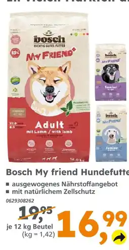 Globus Baumarkt Bosch my friend hundefutter Angebot