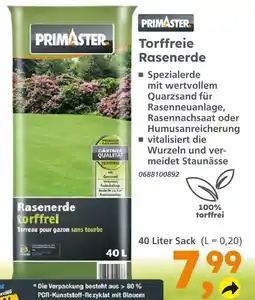 Globus Baumarkt Primaster torffreie rasenerde Angebot