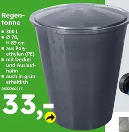 Globus Baumarkt Regentonne Angebot
