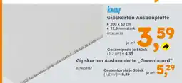 Globus Baumarkt Knauf gipskarton ausbauplatte Angebot
