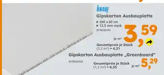 Globus Baumarkt Knauf gipskarton ausbauplatte Angebot