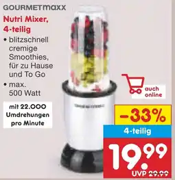 Netto Marken-Discount GOURMETmaxx Nutri Mixer, 4-teilig Angebot