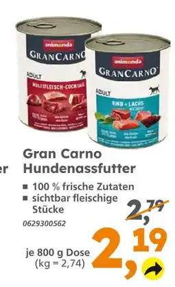 Globus Baumarkt Animonda gran carno hundenassfutter Angebot