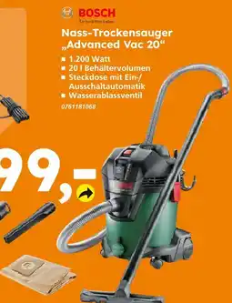 Globus Baumarkt Bosch nass-trockensauger advanced vac 20 Angebot