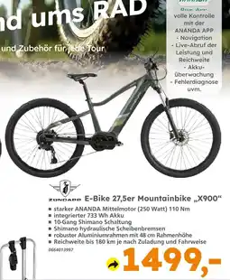 Globus Baumarkt Zundapp e-bike 27,5er mountainbike „x900“ Angebot