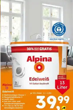 Globus Baumarkt Alpina edelweiß Angebot