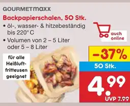 Netto Marken-Discount GOURMETmaxx Backpapierschalen, 50 Stk. Angebot