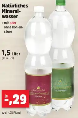 Thomas Philipps Natürliches Mineralwasser Angebot