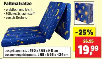 Thomas Philipps Faltmatratze Angebot