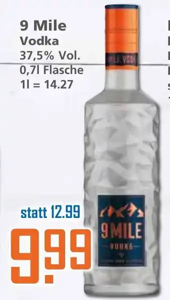 Klaas und Kock 9 Mile Vodka 0,7L Angebot