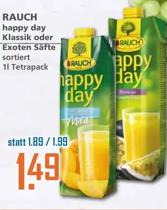 Klaas und Kock Rauch happy day Klassik oder Exoten Säfte 1L Angebot