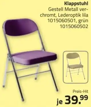ROLLER Klappstuhl Angebot