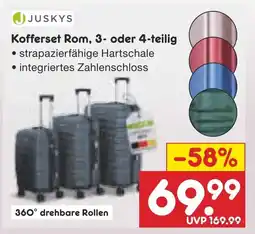 Netto Marken-Discount JUSKYS Kofferset Rom, 3- oder 4-teilig Angebot