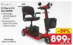 Netto Marken-Discount Rolektro E-Trike 6 V.3 Rot 300W Angebot