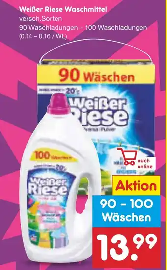 Netto Marken-Discount Weißer Riese Waschmittel Angebot
