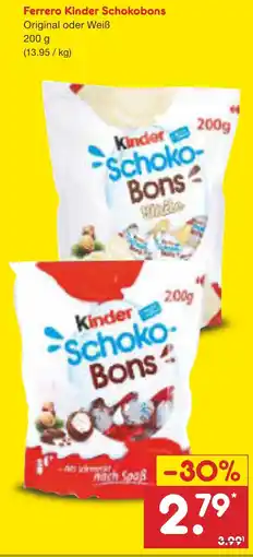 Netto Marken-Discount Ferrero Kinder Schokobons Angebot