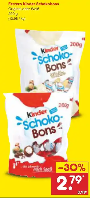 Netto Marken-Discount Ferrero Kinder Schokobons Angebot