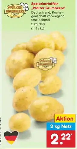 Netto Marken-Discount PFÄLZER GRUMBEERE Speisekartoffeln ,,Pfälzer Grumbeere" Angebot