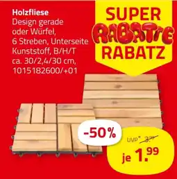 ROLLER Holzfliese Angebot