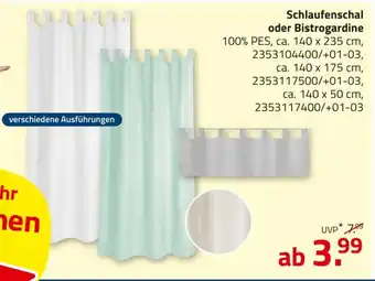 ROLLER Schlaufenschal oder Bistrogardine Angebot