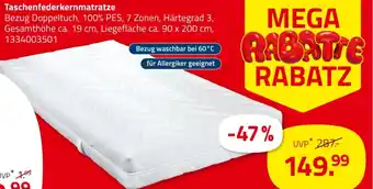 ROLLER Taschenfederkernmatratze Angebot