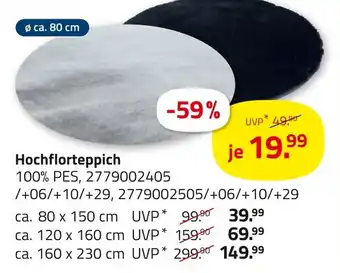 ROLLER Hochflorteppich Angebot