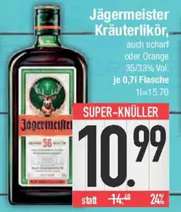 E-Center Jägermeister Kräuterlikör Angebot