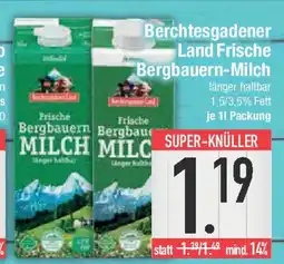 E-Center Berchtesgadener Land Frische Bergbauern-Milch Angebot
