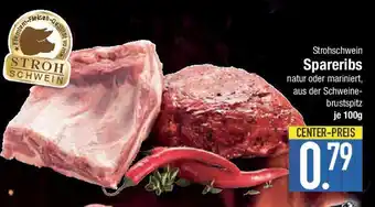 E-Center Strohschwein Spareribs Angebot