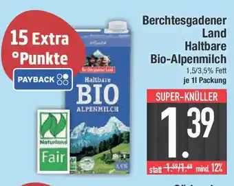 E-Center Berchtesgadener Land Haltbare Bio-Alpenmilch Angebot