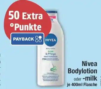 E-Center Nivea Bodylotion oder milk Angebot