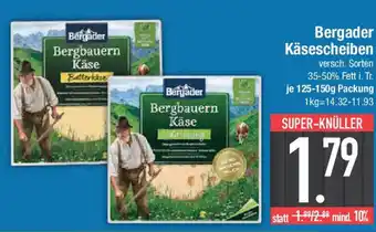 E-Center Bergader Käsescheiben Angebot