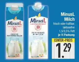 E-Center MinusL Milch Angebot