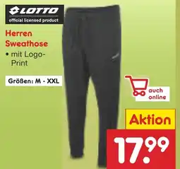 Netto Marken-Discount LOTTO Herren Sweathose Angebot