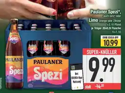 E-Center Paulaner Spezi oder Limo Angebot