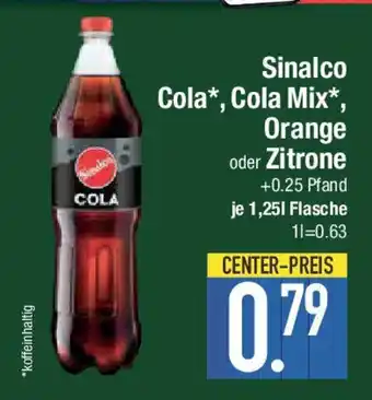 E-Center Sinalco Cola*, Cola Mix, Orange oder Zitrone Angebot