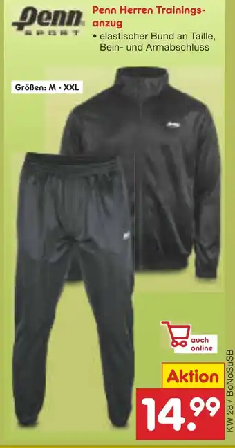 Netto Marken-Discount Penn SPORT Herren Trainingsanzug Angebot