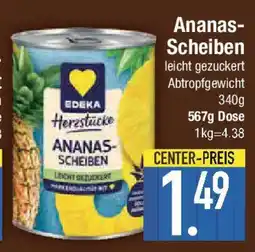 E-Center Ananas- Scheiben Angebot