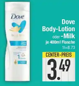 E-Center Dove Body-Lotion oder -Milk Angebot