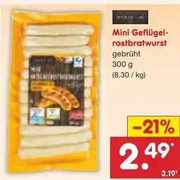 Netto Marken-Discount Mini Geflügel- rostbratwurst Angebot