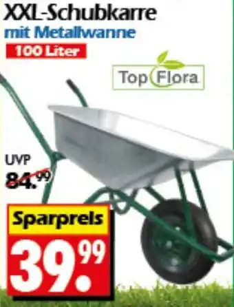 Wreesmann XXL-Schubkarre mit Metallwanne Top Flora Angebot