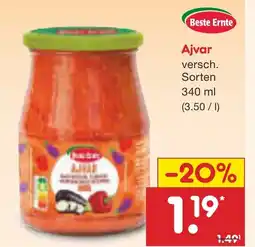 Netto Marken-Discount Beste Ernte Ajvar Angebot