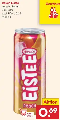 Netto Marken-Discount Rauch Eistee Angebot