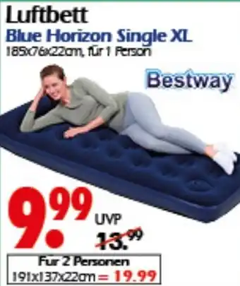 Wreesmann Bestway Luftbett Blue Horizon Single XL Angebot