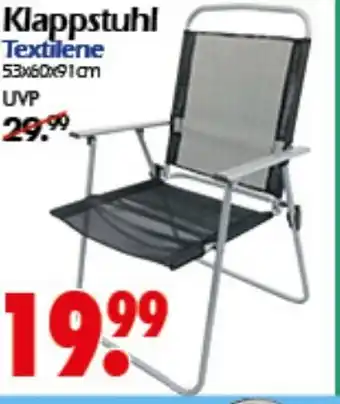 Wreesmann Klappstuhl Textilene 53x60x91am Angebot