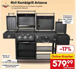 Netto Marken-Discount El Fuego 4in1 Kombigrill Arizona Angebot